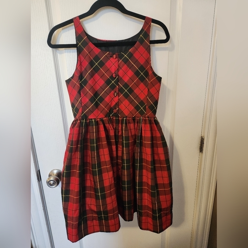 Ralph Lauren Girls Plaid Dress Size 16 - Picture 2 of 10